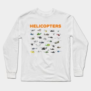 All Helicopters Long Sleeve T-Shirt